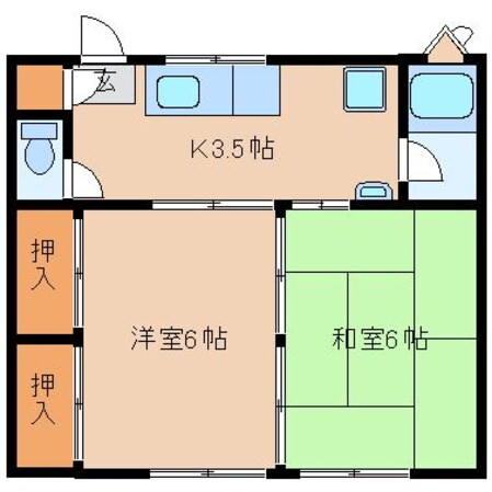 古川駅 徒歩40分 1階の物件間取画像